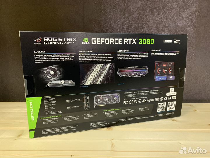 Видеокарта asus GeForce RTX 3080 strix gaming OCV2