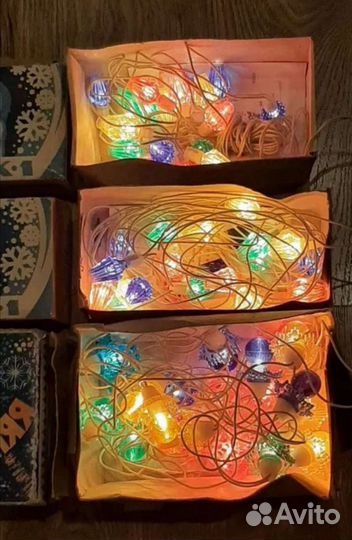 Гирлянды новогодние СССР, конфетти