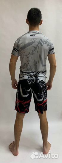 Комплект- (футболка и шорты) UFC Gray