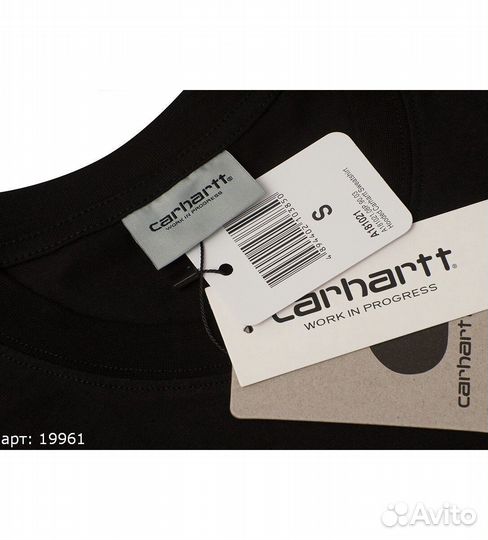 Футболка Carhartt pocket Чёрная