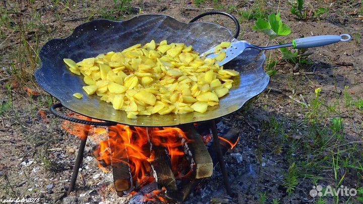 Садж из диска бороны, шампуры, рыбокоптилка