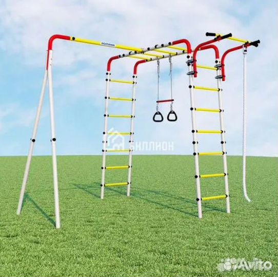 Детский игровой комплекс с качелями гнездо