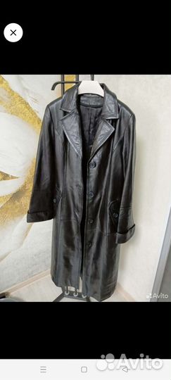 Кожаный плащ женский натуральная кожа