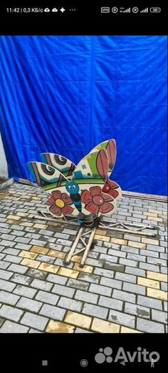 Детские качели уличные