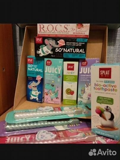 Зубные пасты детские, щётки