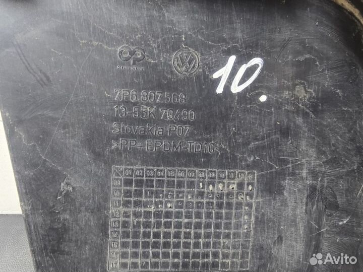 Спойлер бампера volkswagen touareg 7P Задний