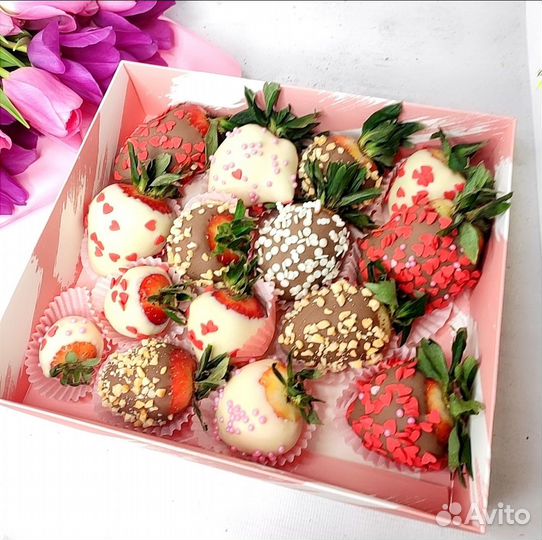 Клубника в шоколаде. Набор для женщины