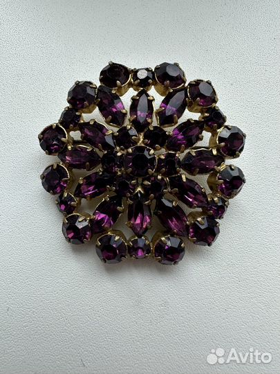 Брошь винтажная Чехословакия времен СССР