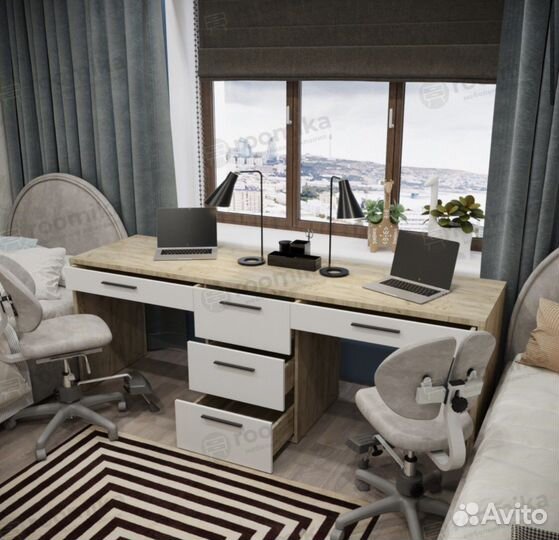 Стол письменный на 2 места