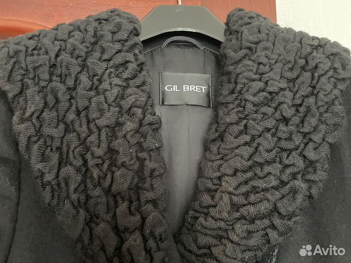 Пальто женское, российский размер 48, черное, Gil