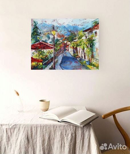 Картина маслом на холсте Крым 