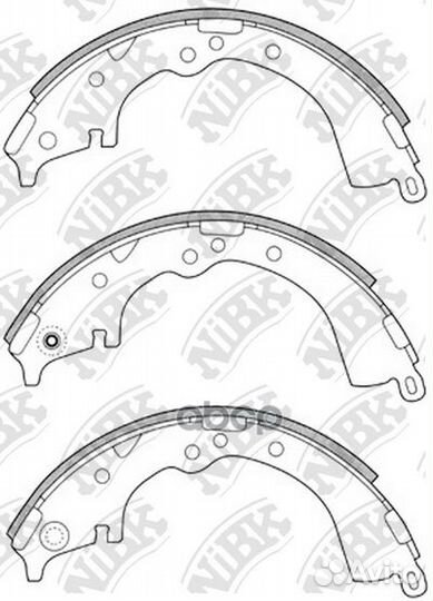 Колодки тормозные задние FN2335 NiBK