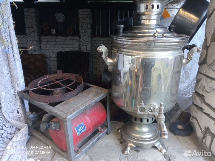 Самовар на дровах старинный