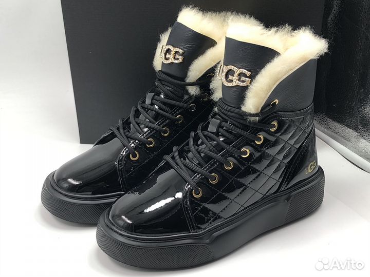 Ботинки Женские Ugg Shanti Black Lockable