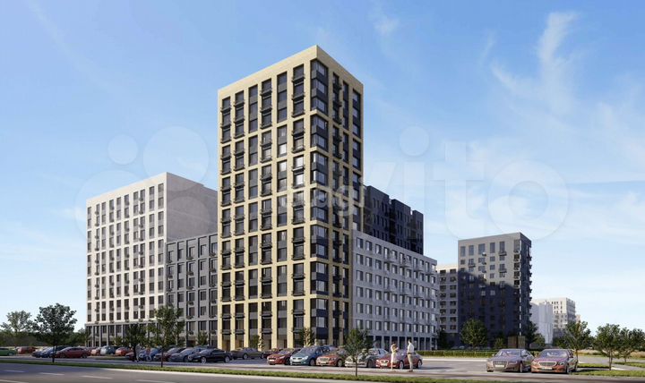 Квартира-студия, 28,6 м², 15/16 эт.