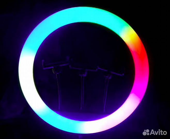 Кольцевая Лампа Цветная + 25 Режимов + Штатив