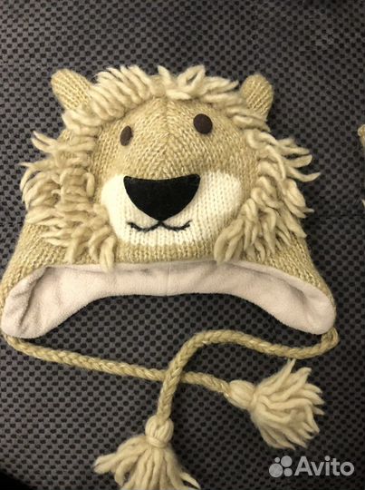 Шапка комплект с варежками