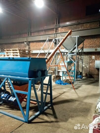 Смеситель лопастной двухвальный 980 литров