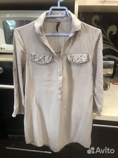 Рубашка-блузка р 46