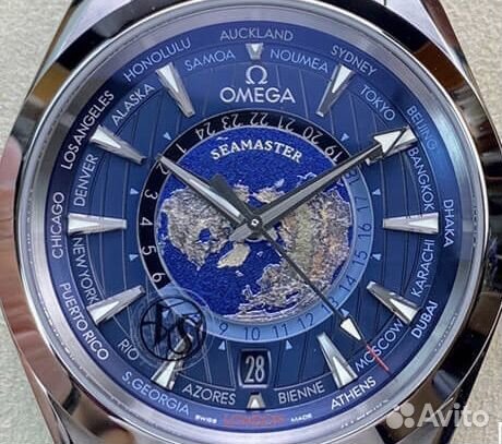 Часы Omega Seamaster Aqua Terra GMT Worldtimer