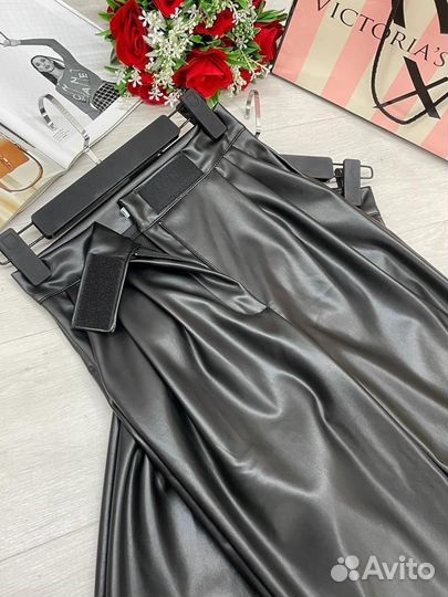 Брюки женские из эко кожи