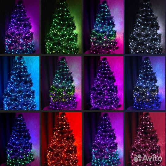 Умная уличная гирлянда RGB (10 метров)