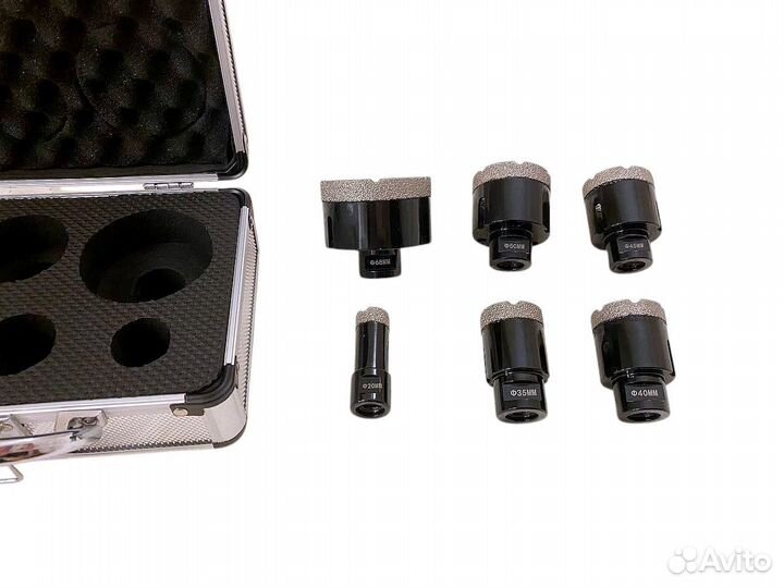 Набор алмазных коронок для сухого сверления