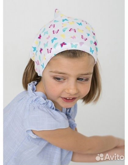 Новая панама и косынка детская 50-52 для девочки