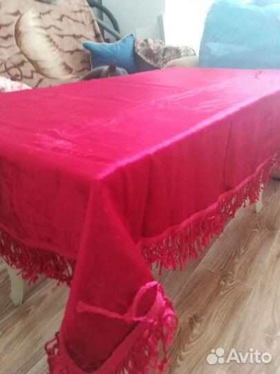 Плюшевая скатерть СССР