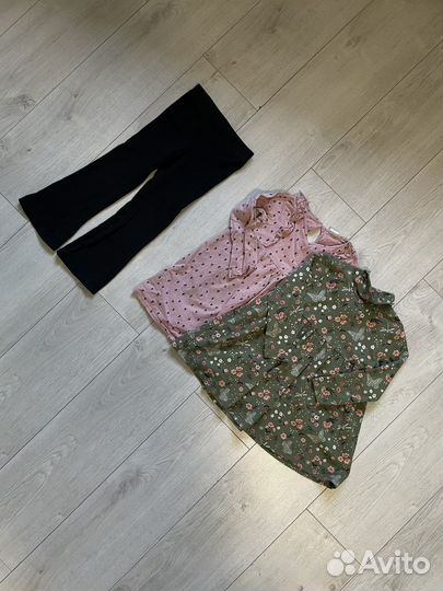 Детские вещи для девочки пакетом 86-98 размеры