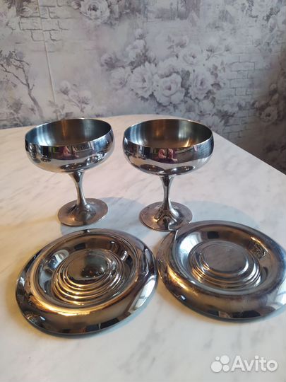 Бокалы для вина шампанского из набора Барон Цептер