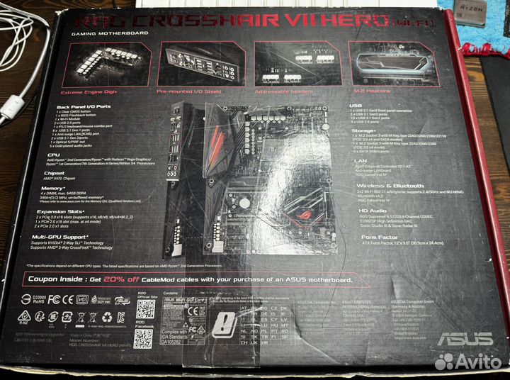 Материнская плата ROG Crosshair VII Hero x470