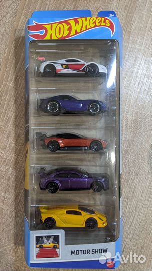 Hot wheels Motor Show 5-pack