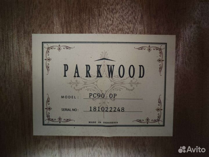 Гитара parkwood pc90 op