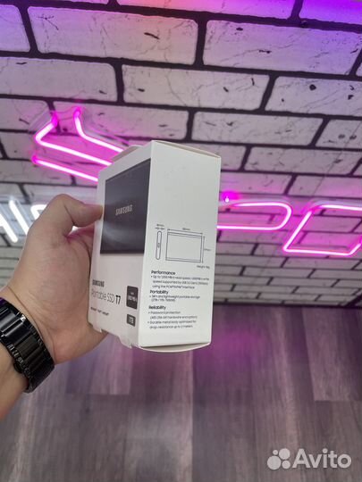 Внешний SSD Samsung T7 1 тб, USB 3.2 Gen 2 Type-C