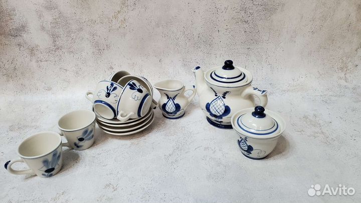 Чайный набор мини Гжель (новый)