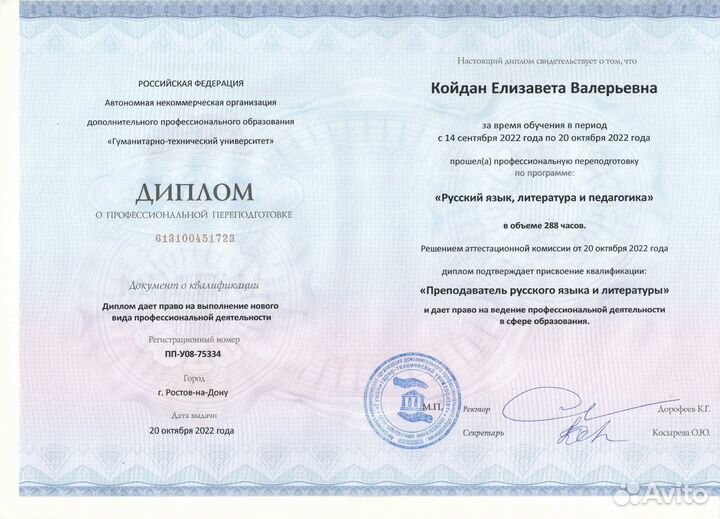 Репетитор по гуманитарным предметам