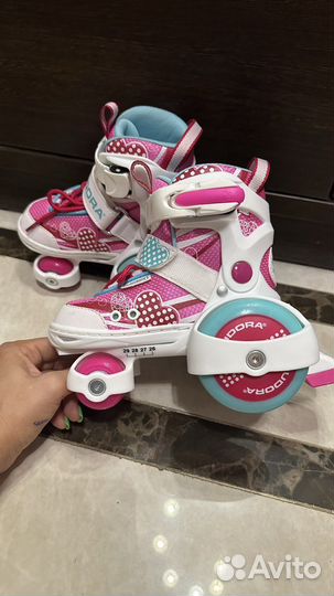 Роликовые коньки детские раздвижные