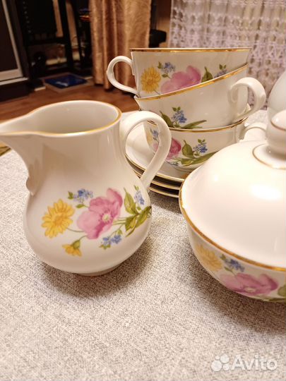 Чайно-кофейный сервиз фарфор гдр