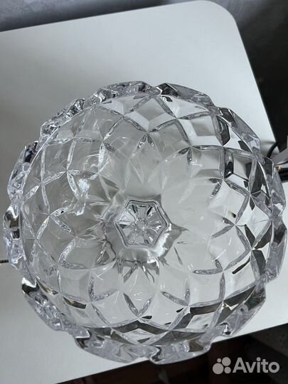 Ваза для фруктов на ножке хрусталь