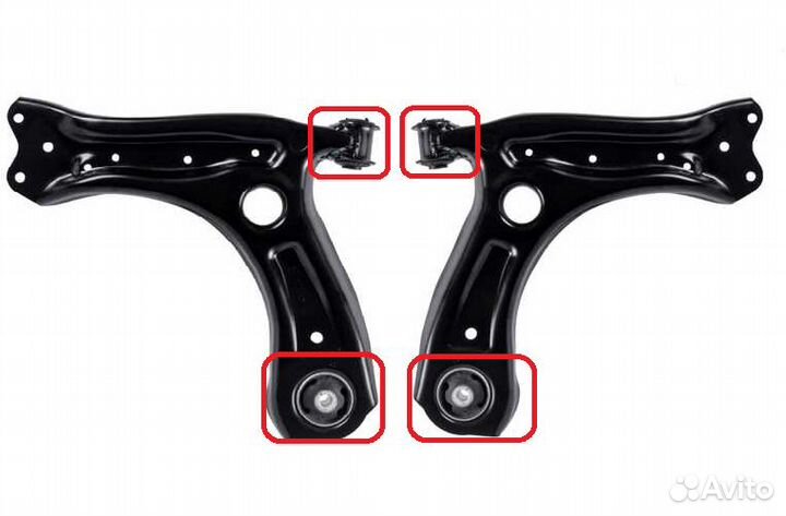 Сайлентблоки передних рычагов VW Polo/ Skoda Rapid