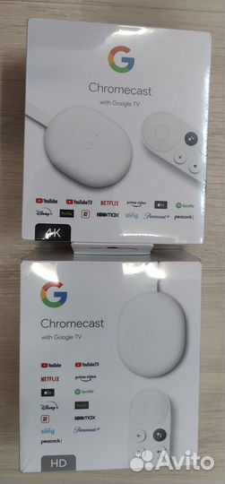 Новые Google Chromecast c Google TV HD / 4K HDR