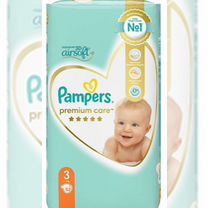 Подгузники pampers premium care 3(6-10 кг) 52 шт