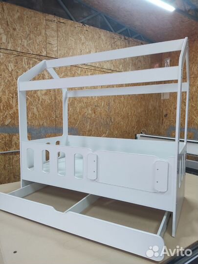 Детская кровать 80 160 домик