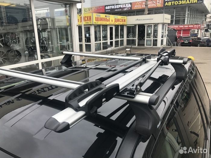 Крепление велосипеда на крышу серебристый