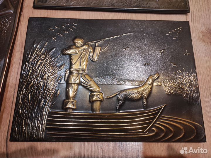 Картина медная чеканка СССР
