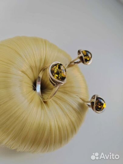 Янтарь /серебро