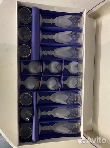 Хрустальные бокалы СССР новые