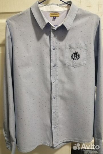 Рубашка + джемпер/школьная форма на рост 164