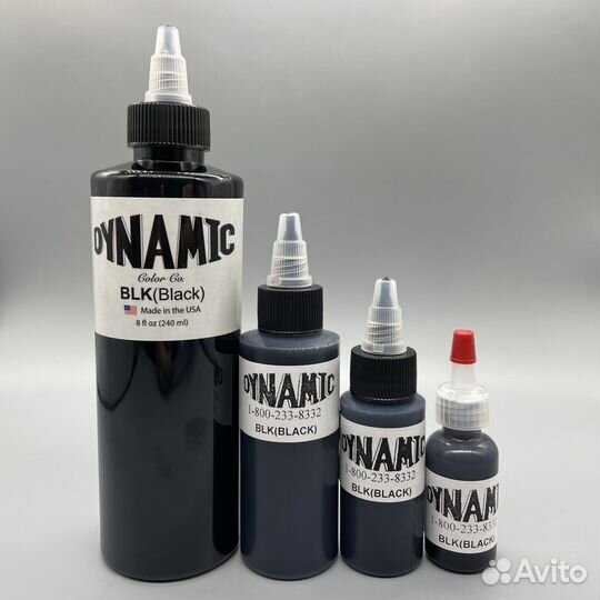 Краска для тату Dynamic Black контурная